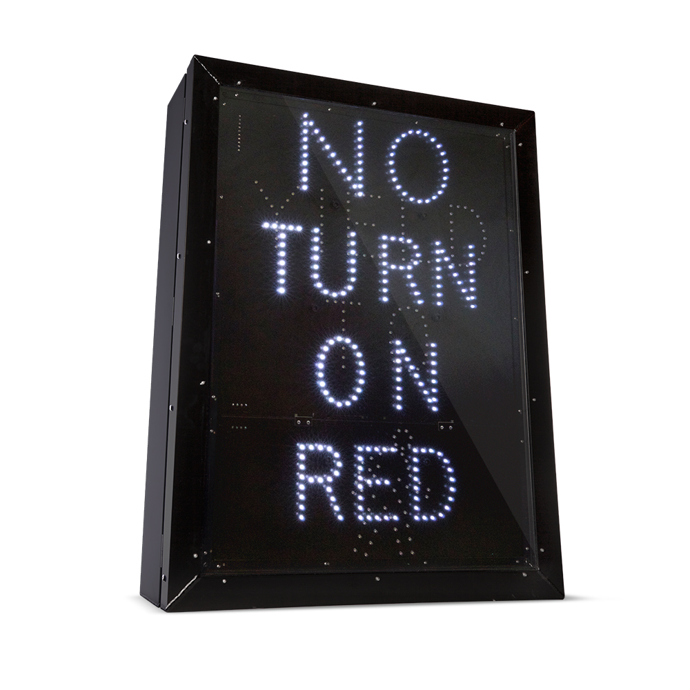 LED Intermittent Road Sign Orange Traffic inc.