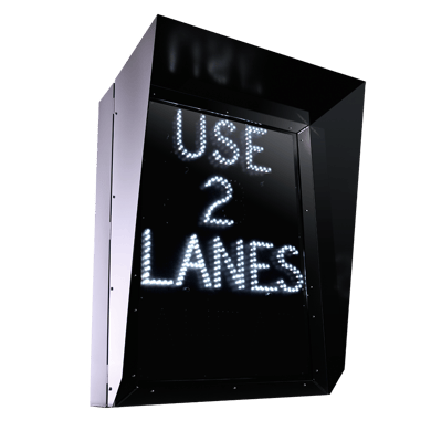 Blank Out Lane Control Sign