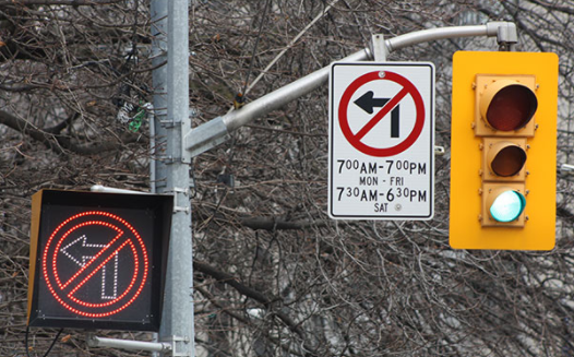 Image result for toronto no turn signs